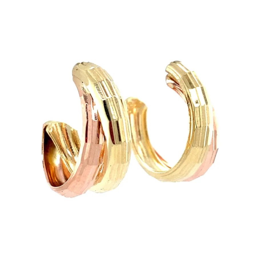 bicolour_gold_earrings__k_2.webp Bicolour gold earrings 14 krt>Vintage Jewellery Sale
