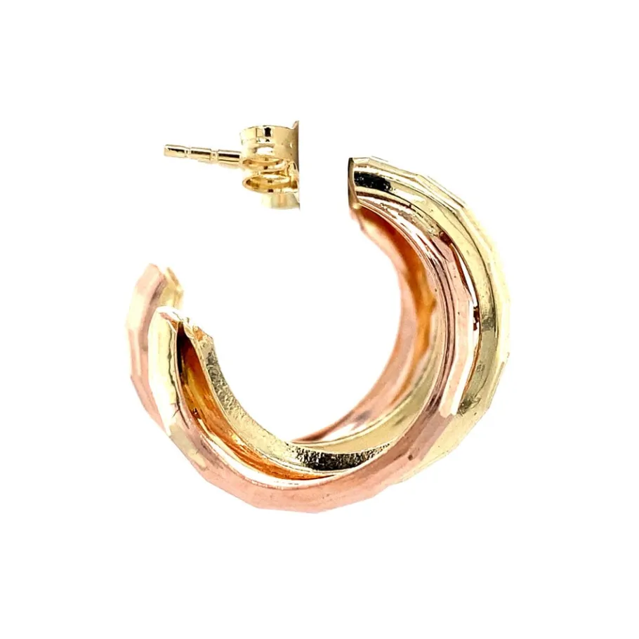 bicolour_gold_earrings__k_3.webp Bicolour gold earrings 14 krt>Vintage Jewellery Sale