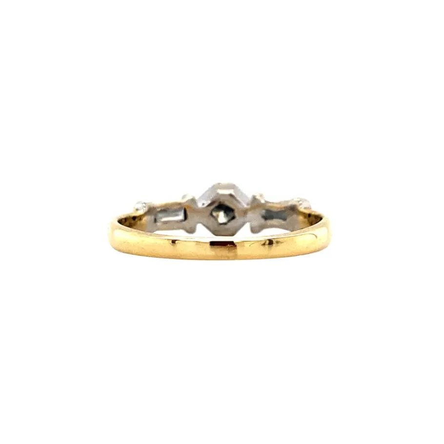bicolour_gold_ring_with_d_4.webp Bicolour gold ring with diamonds 18 krt>Vintage Jewellery Best