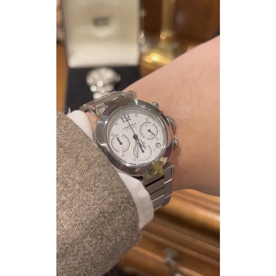 Cartier Pasha watch steel>Vintage Jewellery Fashion