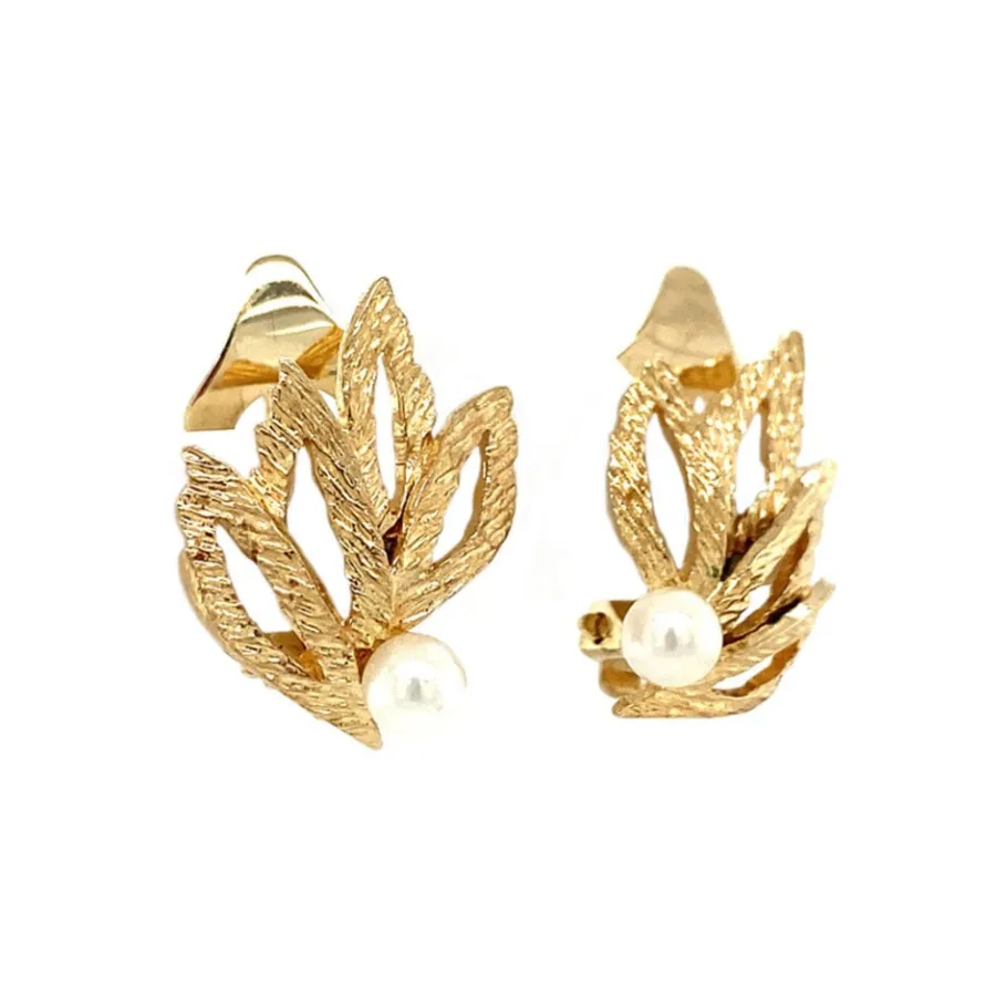 fantasy_earclips_with_pea_2.webp Fantasy earclips with pearl 9 krt>Vintage Jewellery Hot