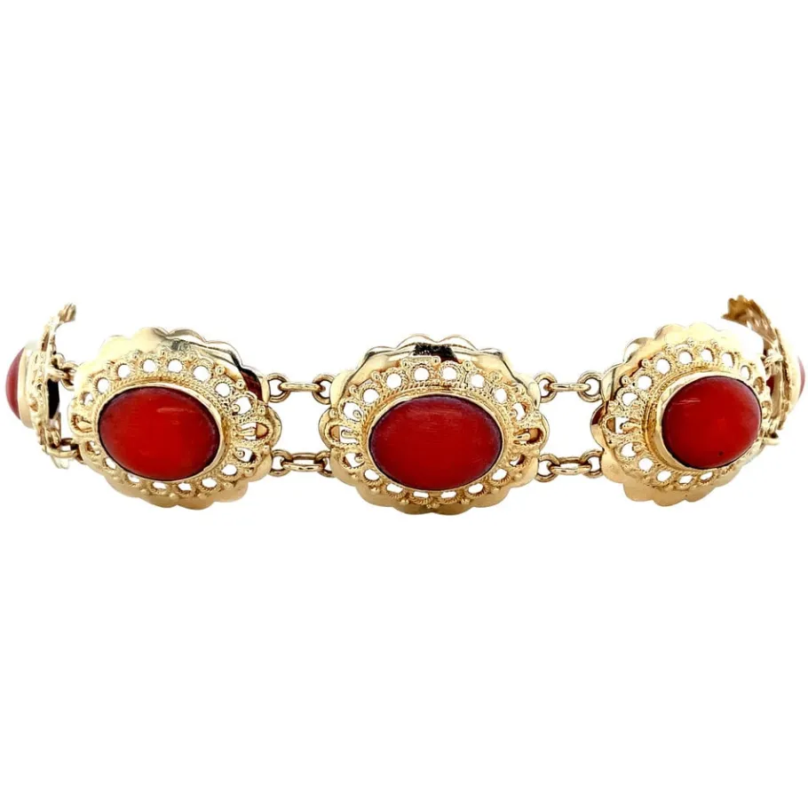 gold_bracelet_with_blood__2.webp Gold bracelet with blood coral 14 krt>Vintage Jewellery Best
