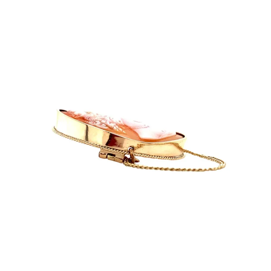 gold_brooch_with_cameo__k_2.webp Gold brooch with cameo 14 krt>Vintage Jewellery New