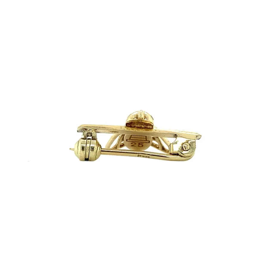 gold_brooch_with_diamonds_4.webp Gold brooch with diamonds 14 krt>Vintage Jewellery New