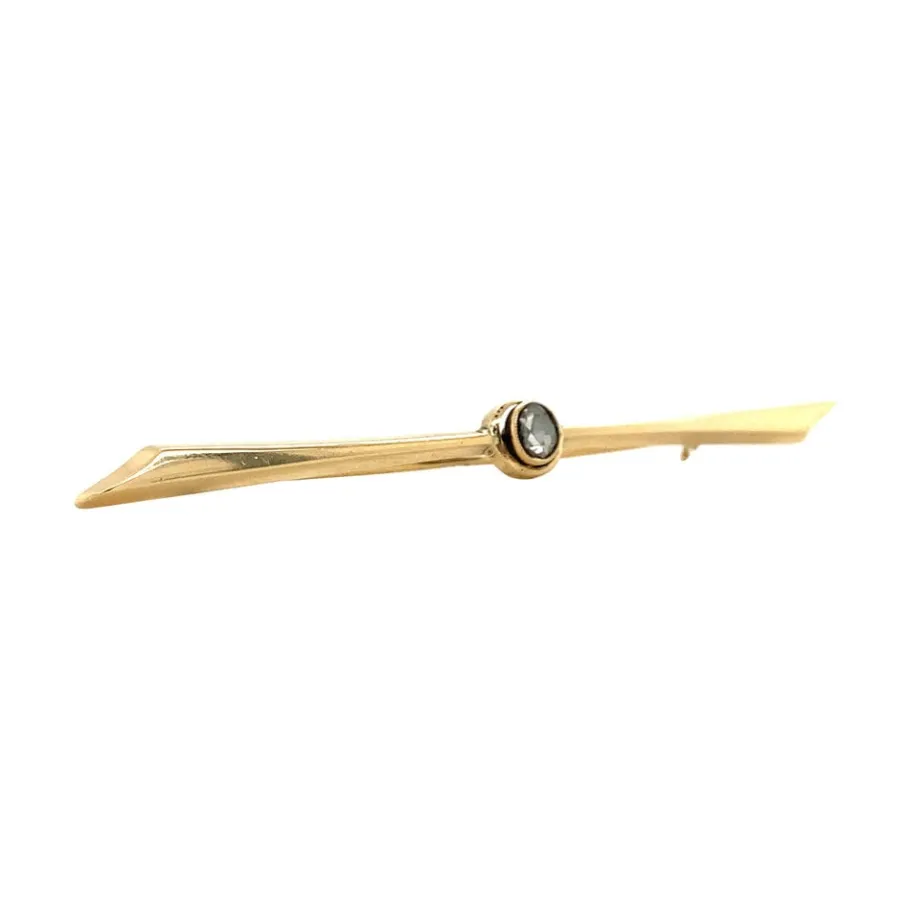 gold_brooch_with_rose_dia_2-2.webp Gold brooch with rose diamond 14 krt>Vintage Jewellery New