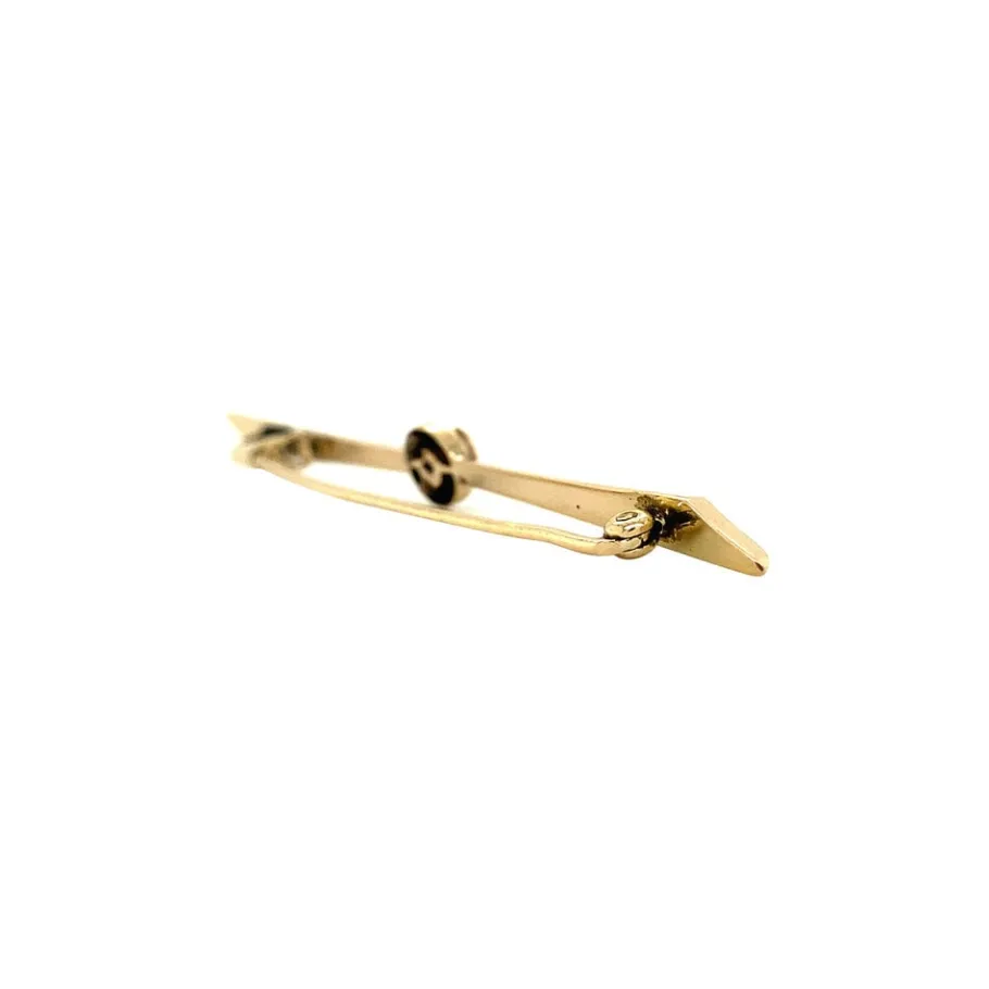 gold_brooch_with_rose_dia_3-2.webp Gold brooch with rose diamond 14 krt>Vintage Jewellery New