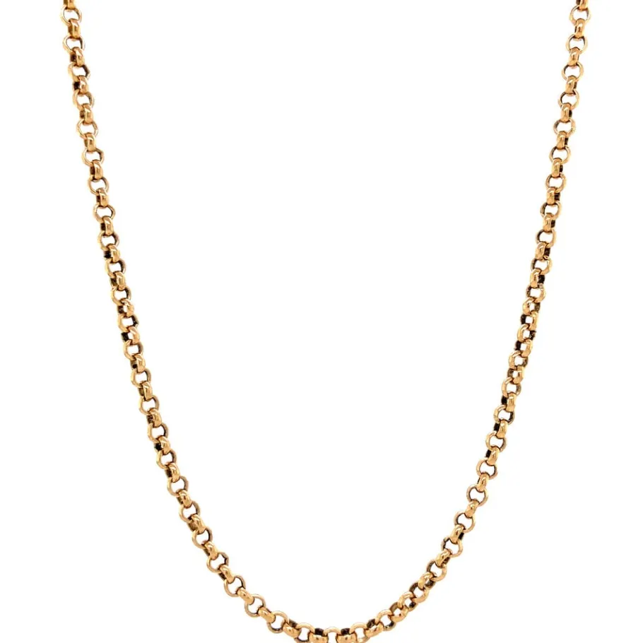 Gold cable necklace 14 krt>Vintage Jewellery New