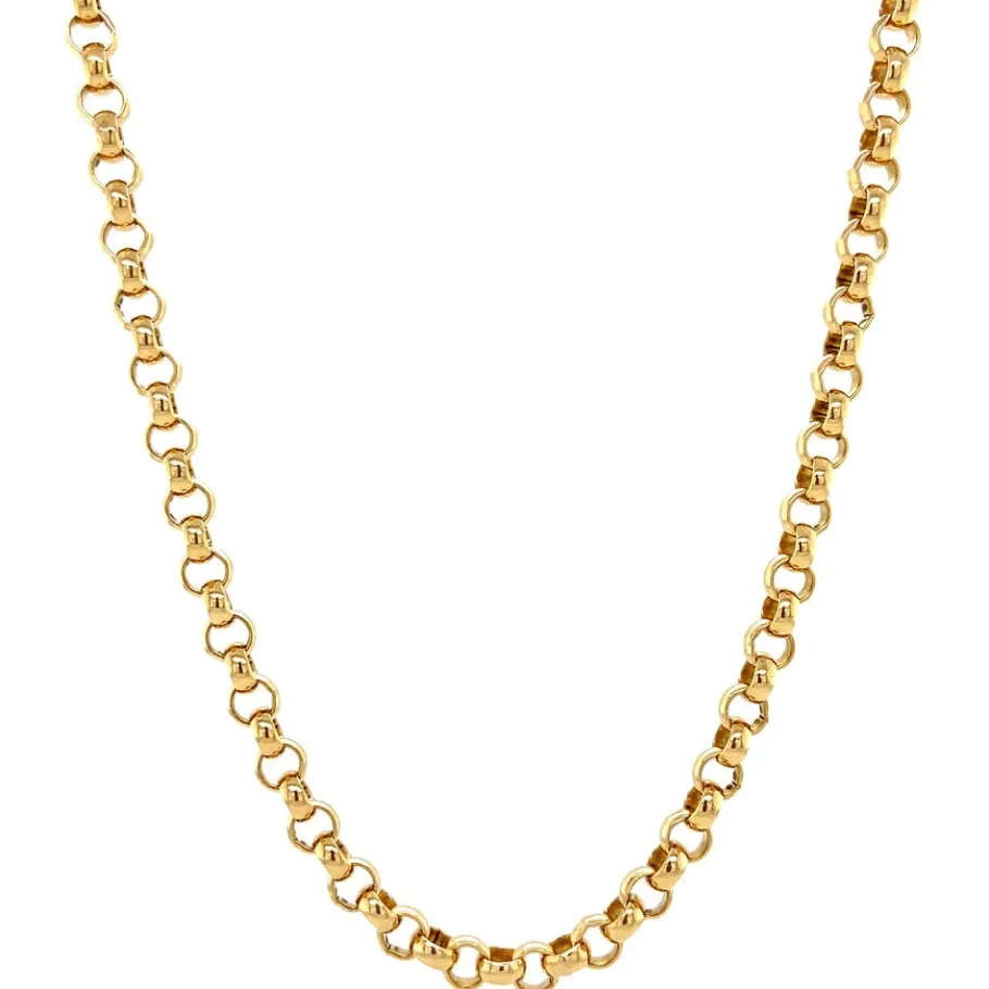 Gold cable necklace 14 krt>Vintage Jewellery Outlet