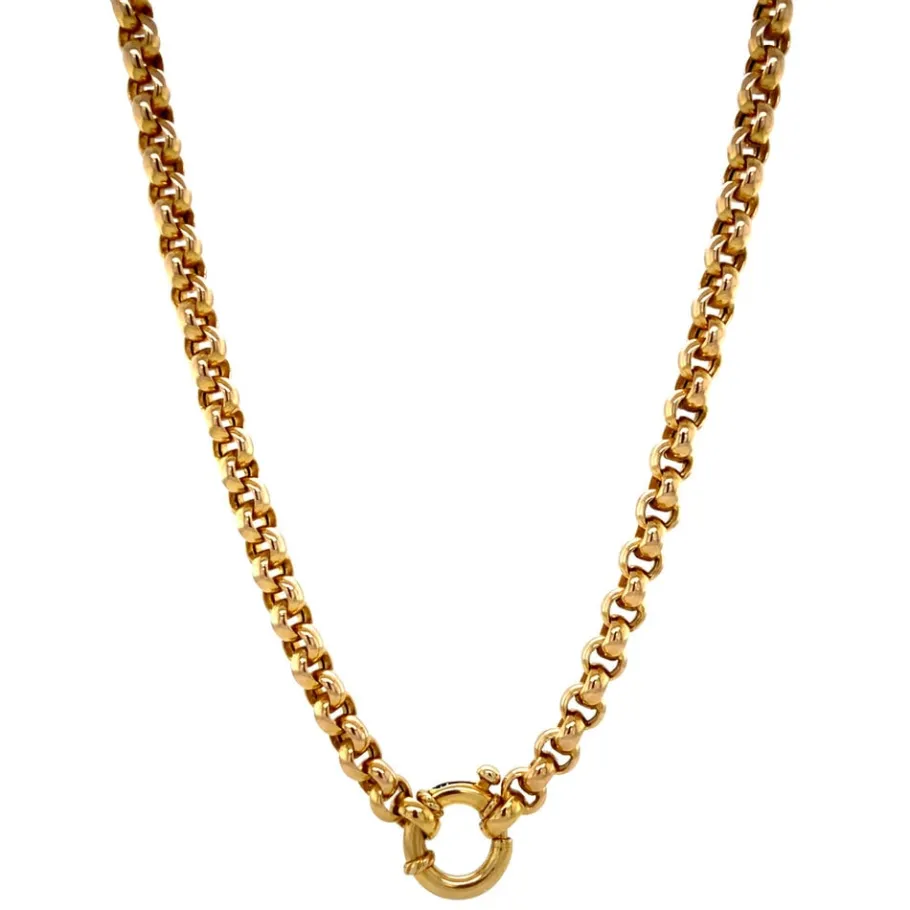 Gold cable necklace 14 krt>Vintage Jewellery Clearance