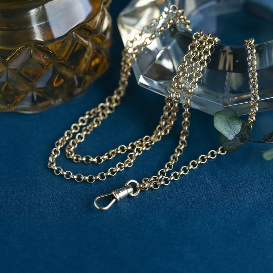 Gold cable necklace 14 krt>Vintage Jewellery Hot