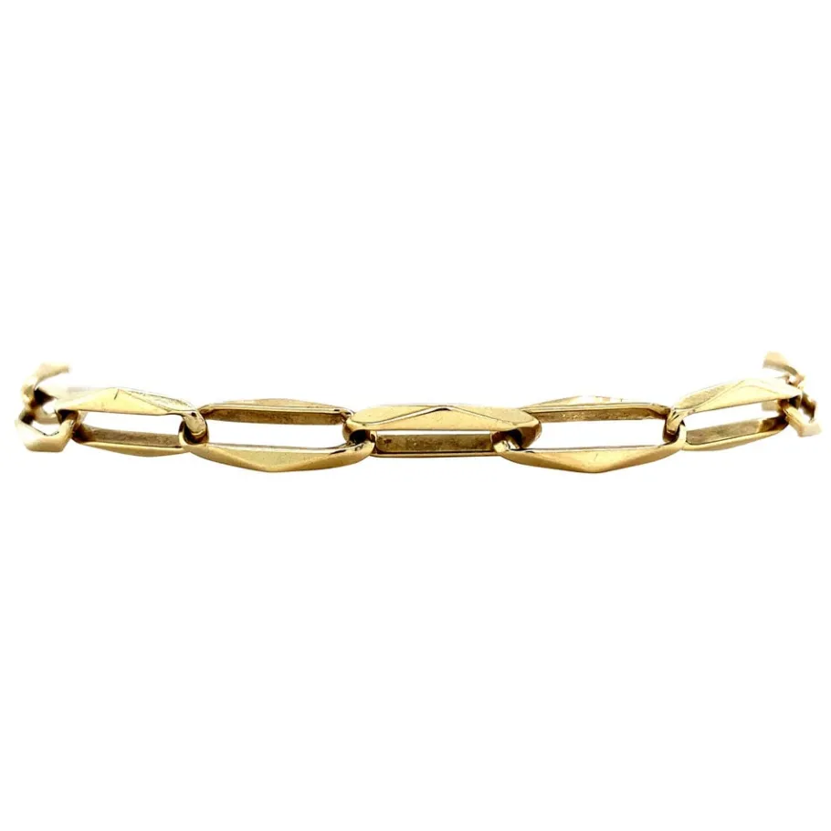 Gold closed for ever bracelet 14 krt>Vintage Jewellery Fashion