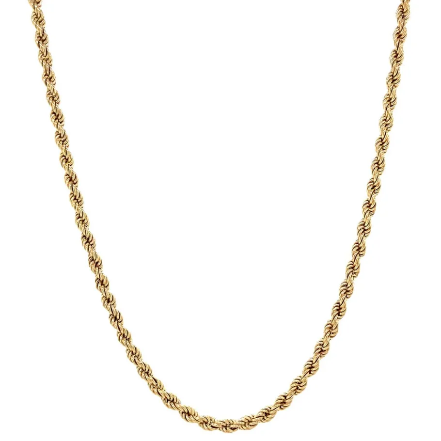 Gold cord necklace 14 krt>Vintage Jewellery Discount
