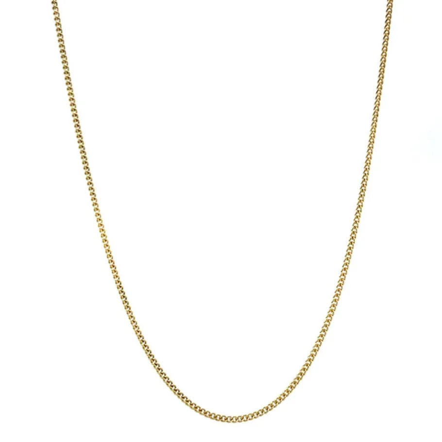 Gold curb necklace 14 krt>Vintage Jewellery Sale