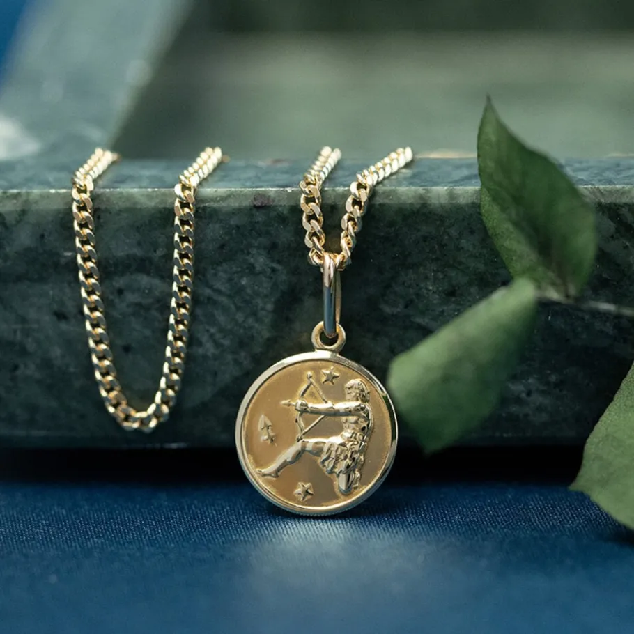 Gold curb necklace 14 krt>Vintage Jewellery New
