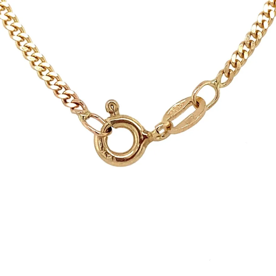 gold_curb_necklace__krt_4.webp Gold curb necklace 14 krt>Vintage Jewellery New