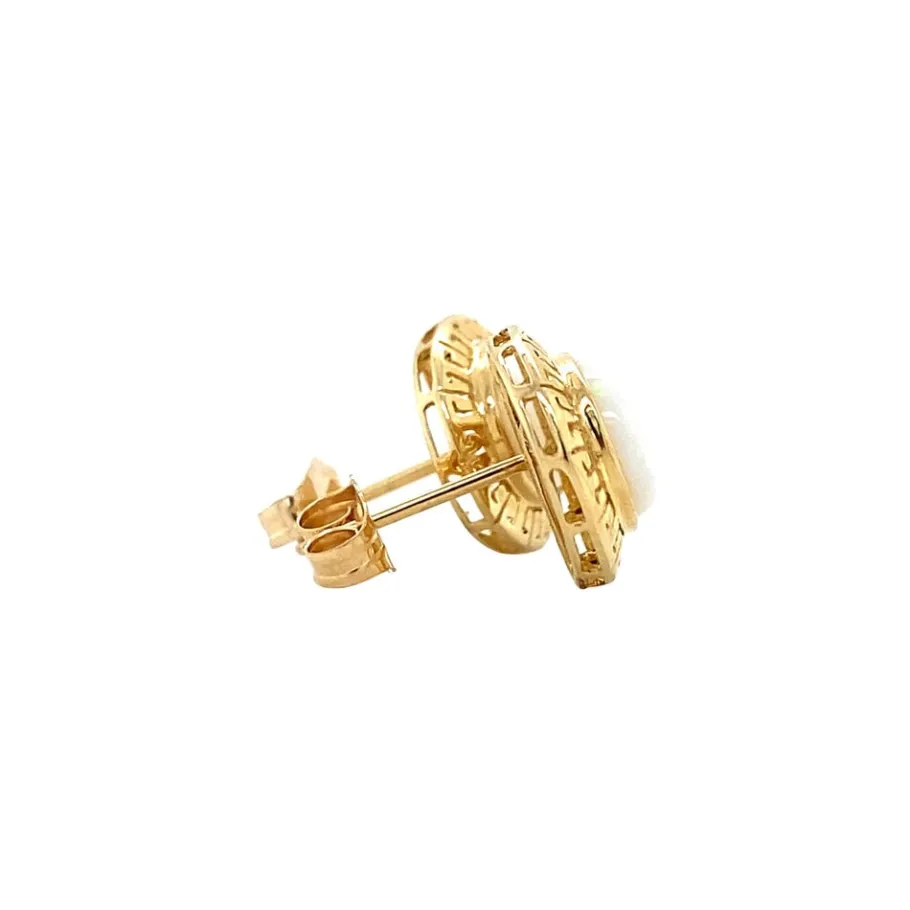 gold_ear_studs_with_opal__2-2.webp Gold ear studs with opal 14 krt>Vintage Jewellery Fashion