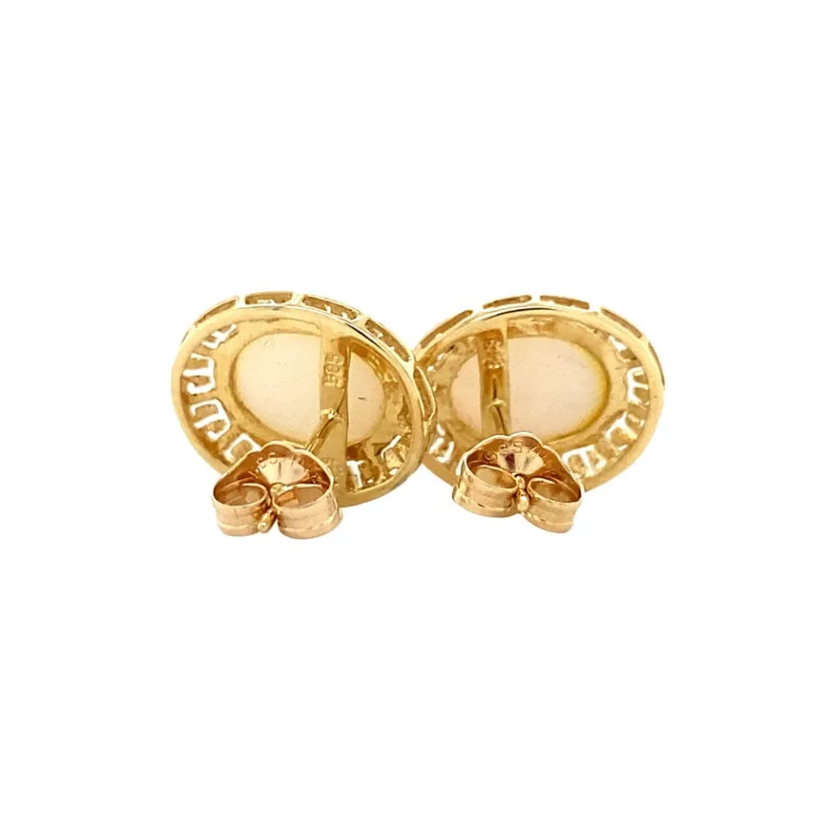 gold_ear_studs_with_opal__3-2.webp Gold ear studs with opal 14 krt>Vintage Jewellery Fashion