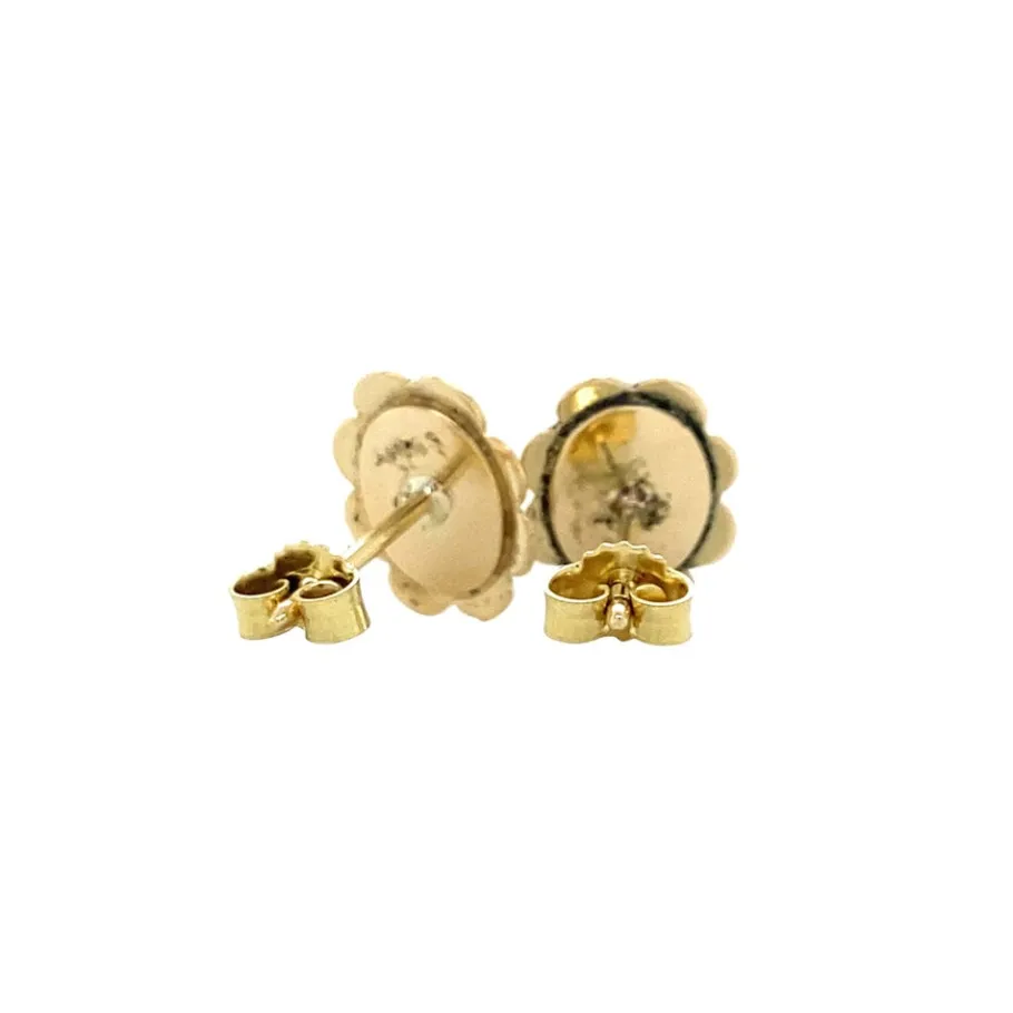 gold_ear_studs_with_opal__4-1.webp Gold ear studs with opal 14 krt>Vintage Jewellery New