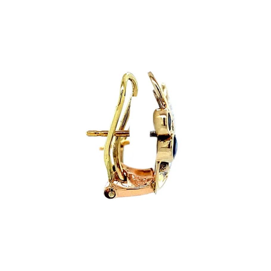 gold_ear_studs_with_sapph_3.webp Gold ear studs with sapphire and diamond 14 krt>Vintage Jewellery Sale