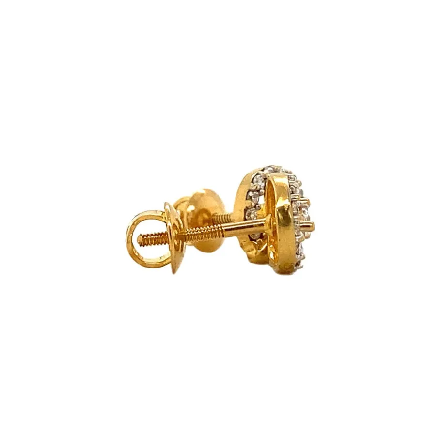gold_ear_studs_with_zirco_3.webp Gold ear studs with zirconia 22 krt>Vintage Jewellery Outlet