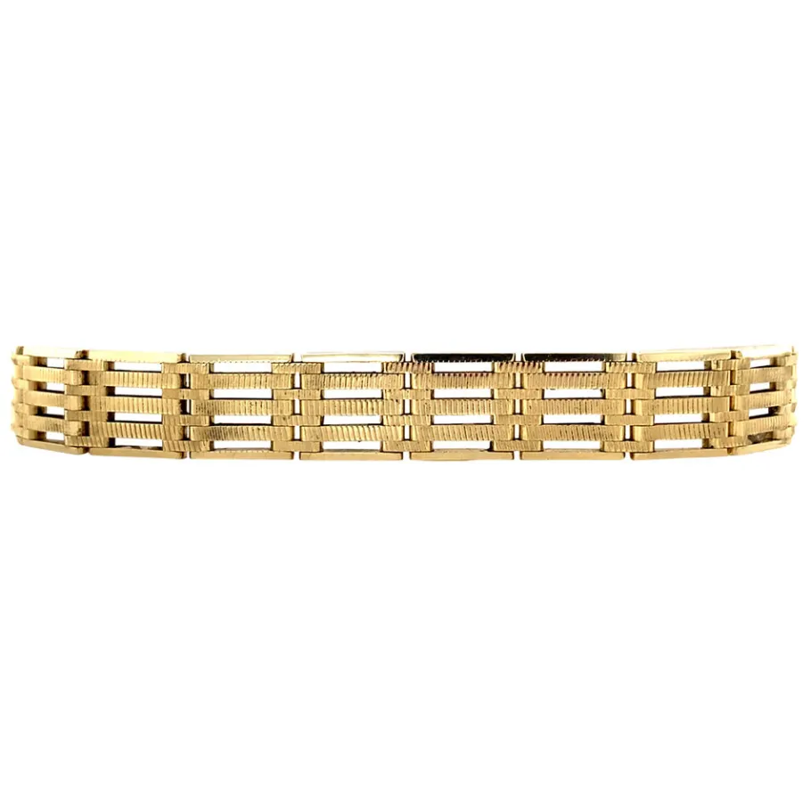 Gold fantasy bracelet 14 krt>Vintage Jewellery Clearance
