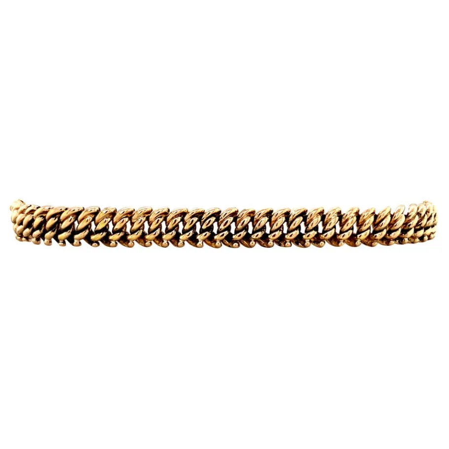 Gold fantasy bracelet 14 krt>Vintage Jewellery New