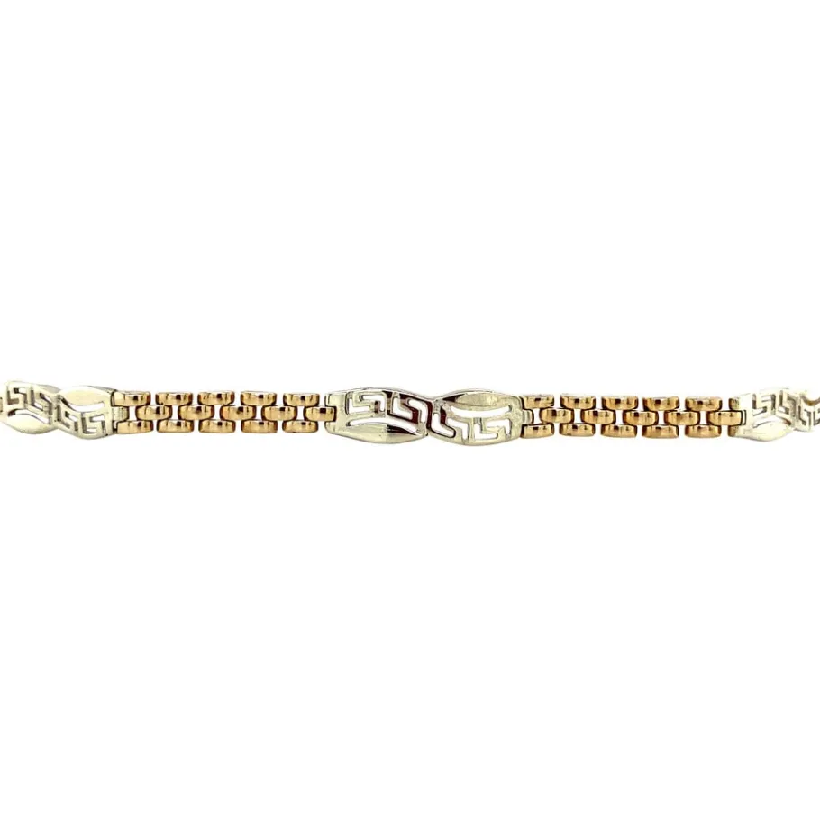 Gold fantasy bracelet 14 krt>Vintage Jewellery Hot