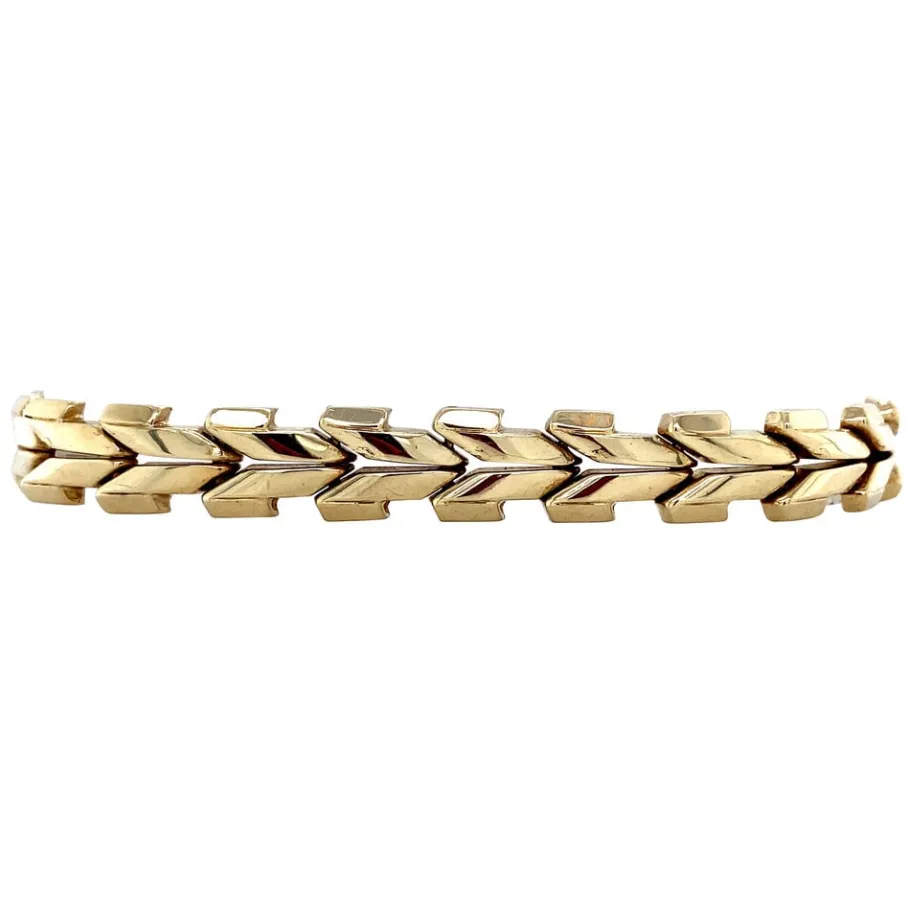 Gold fantasy bracelet 14 krt>Vintage Jewellery Online