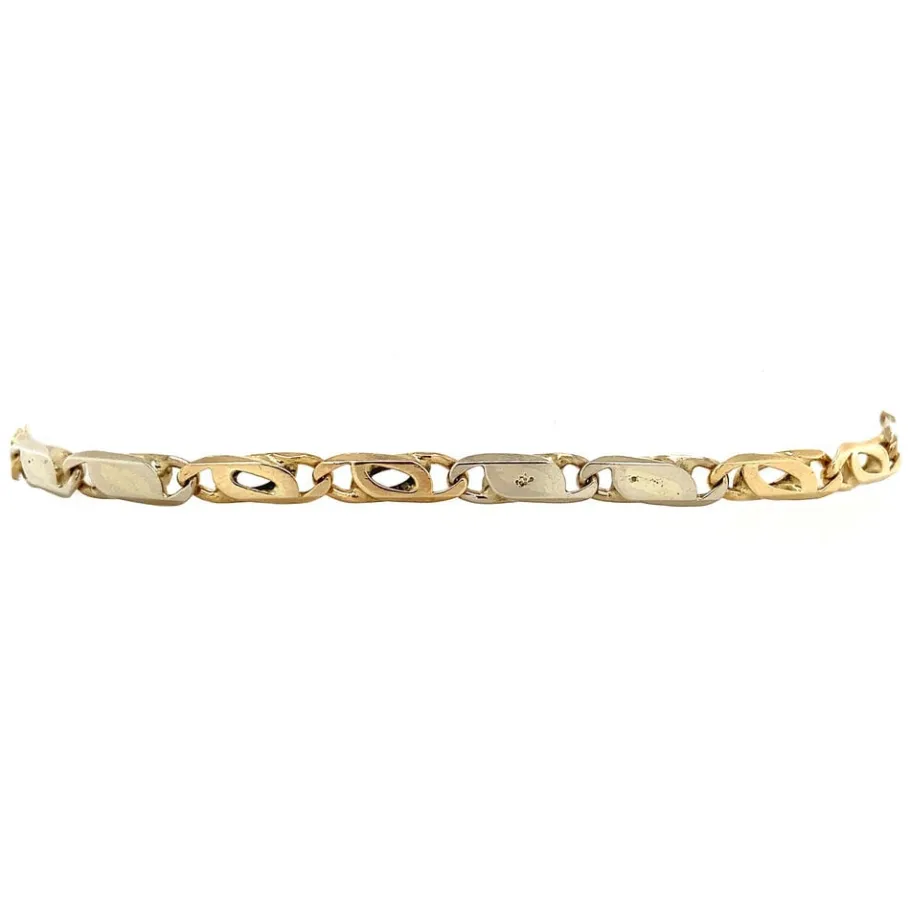 Gold fantasy bracelet 14 krt>Vintage Jewellery Sale