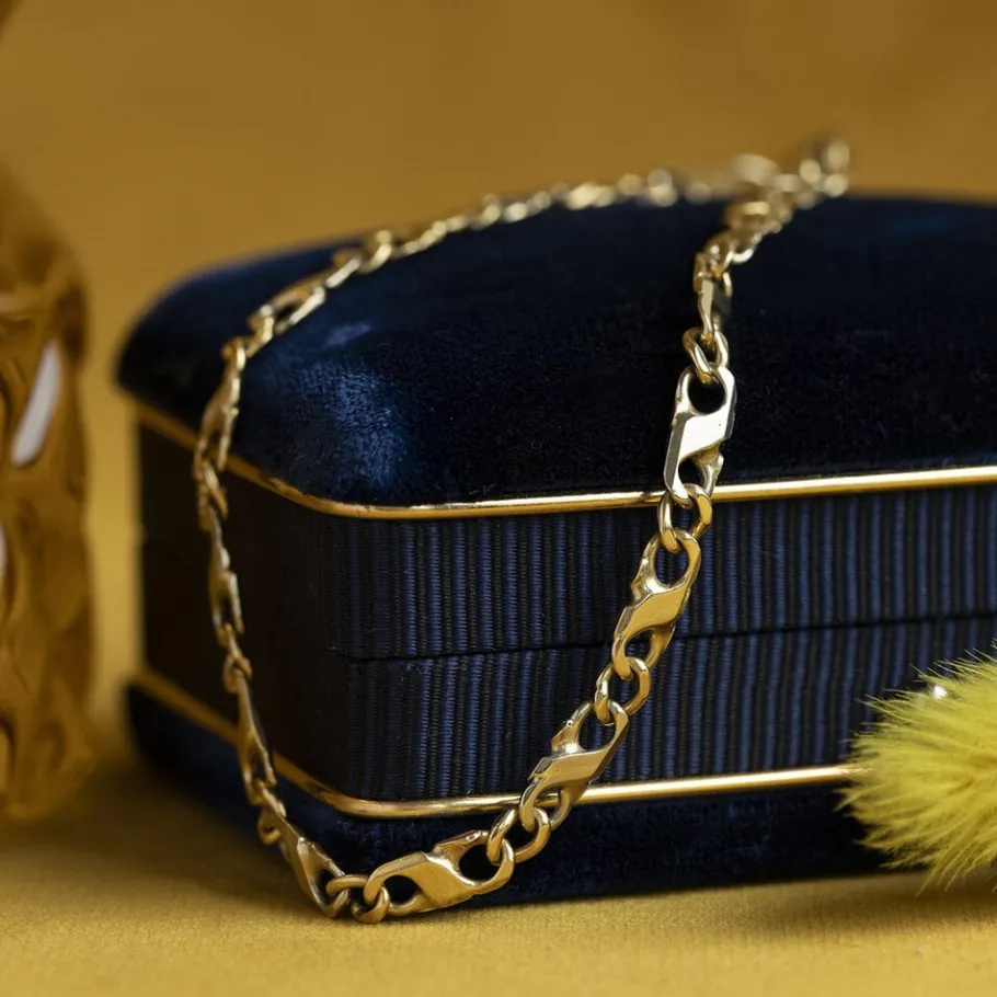 Gold fantasy bracelet 14 krt>Vintage Jewellery Best