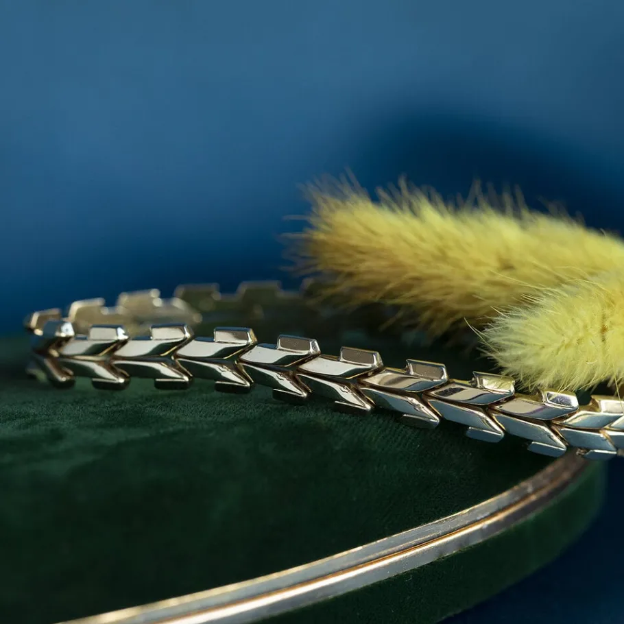 Gold fantasy bracelet 14 krt>Vintage Jewellery Online