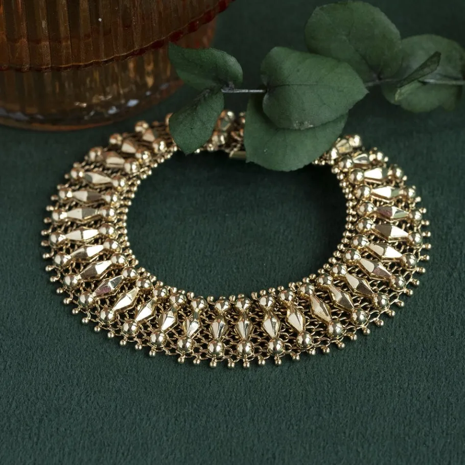 Gold fantasy bracelet 14 krt>Vintage Jewellery New