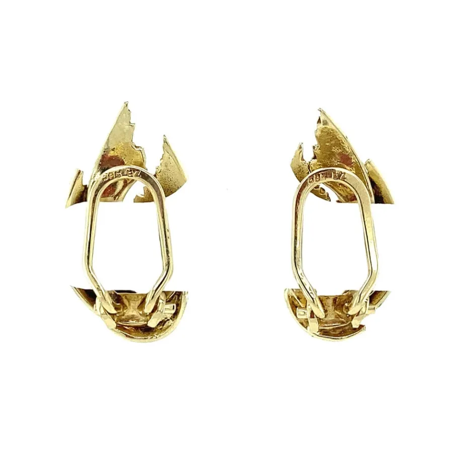 gold_fantasy_ear_clips__k_4.webp Gold fantasy ear clips 14 krt>Vintage Jewellery Hot