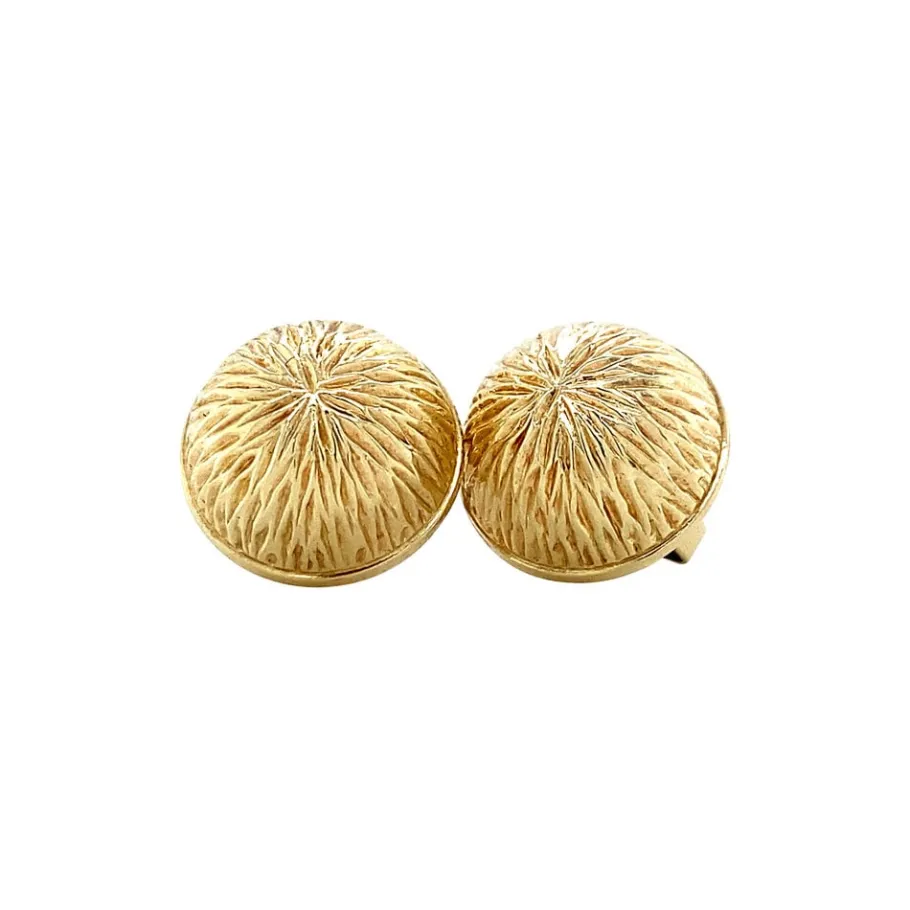 Gold fantasy ear studs 14 krt>Vintage Jewellery Online