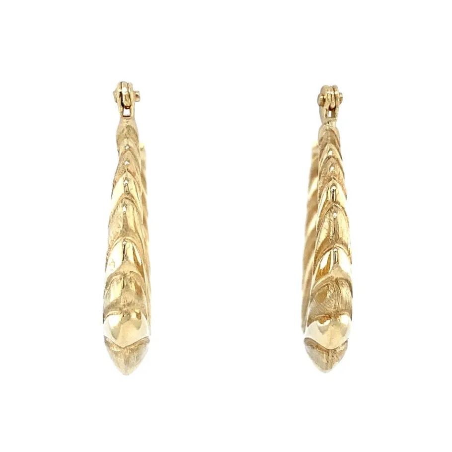Gold fantasy earrings 14 krt>Vintage Jewellery Outlet