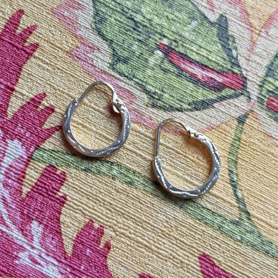 Gold fantasy earrings 14 krt>Vintage Jewellery Discount