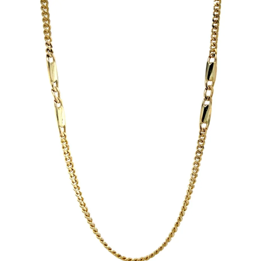 Gold fantasy necklace 14 krt>Vintage Jewellery Discount