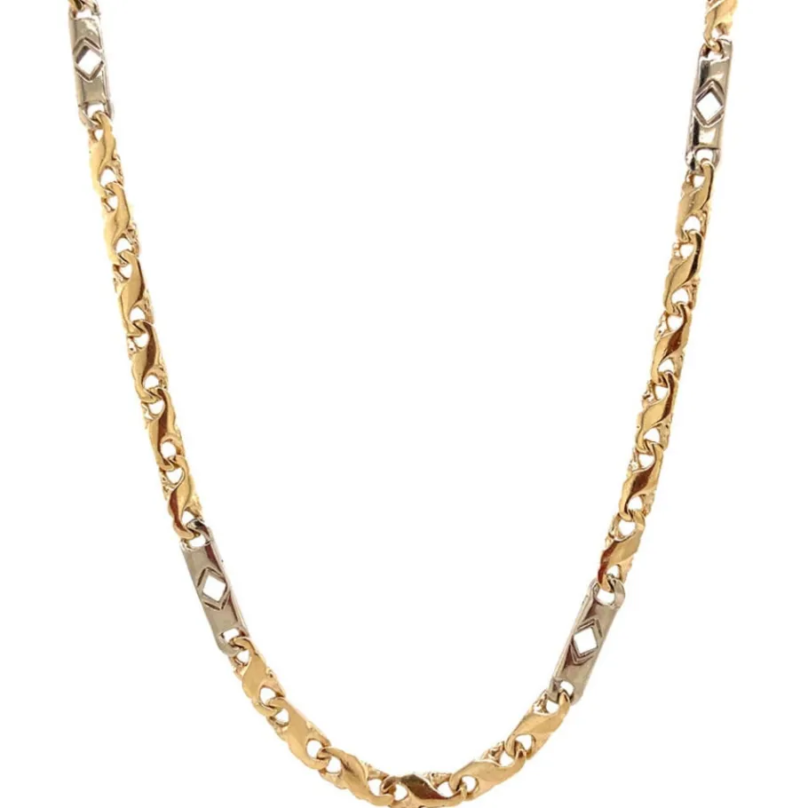 Gold fantasy necklace 14 krt>Vintage Jewellery New