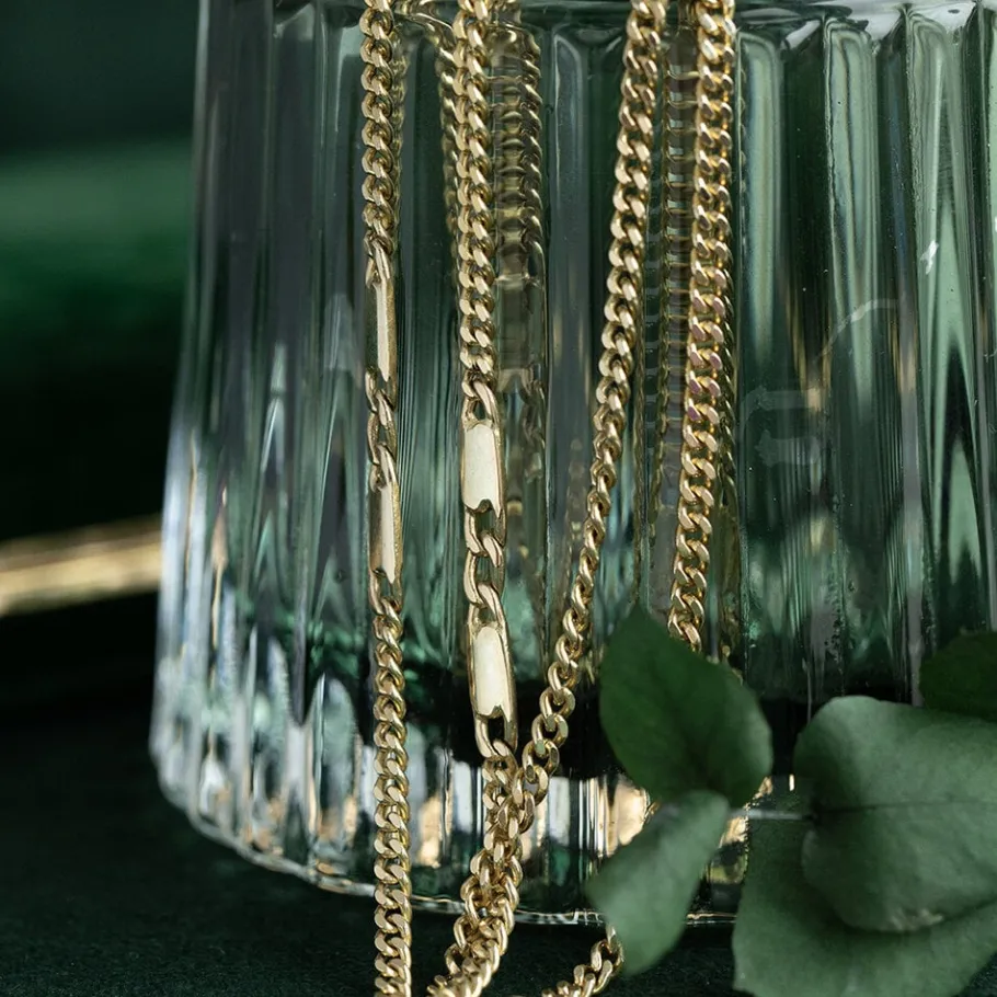 Gold fantasy necklace 14 krt>Vintage Jewellery Discount