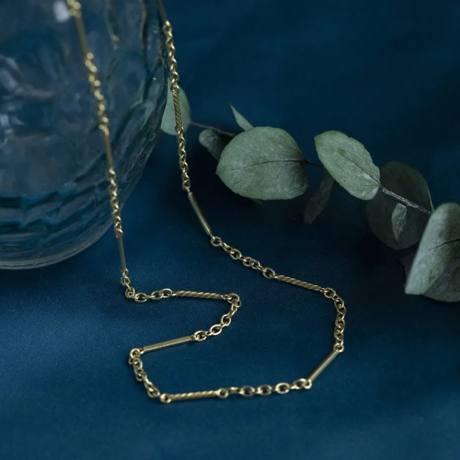 Gold fantasy necklace 14 krt>Vintage Jewellery Hot