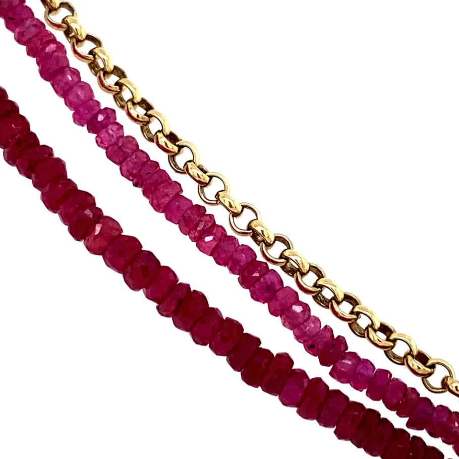gold_necklace_with_ruby___3.webp Gold necklace with ruby 14 krt>Vintage Jewellery Discount