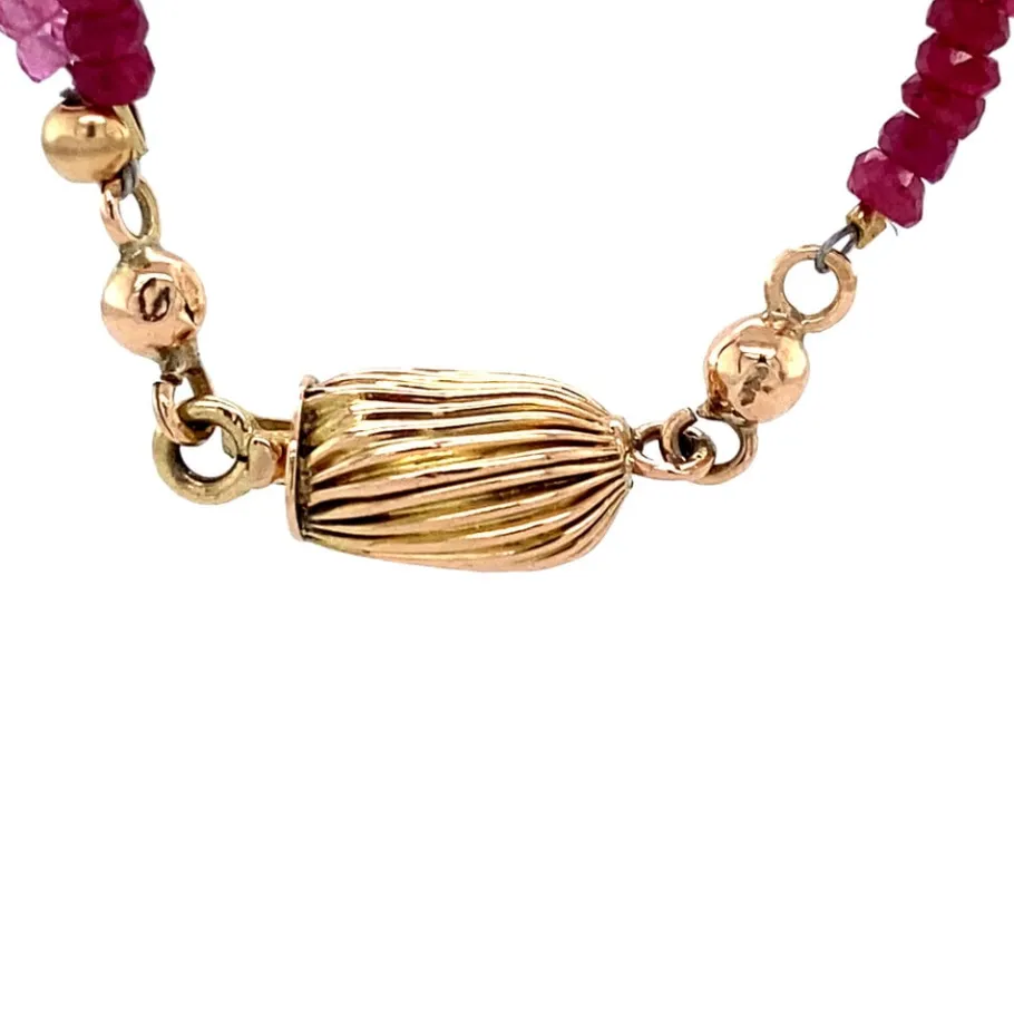 gold_necklace_with_ruby___4.webp Gold necklace with ruby 14 krt>Vintage Jewellery Discount
