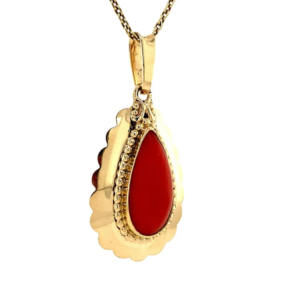 gold_pendant_with_blood_c_2-10.webp Gold pendant with blood coral 14 krt>Vintage Jewellery Sale