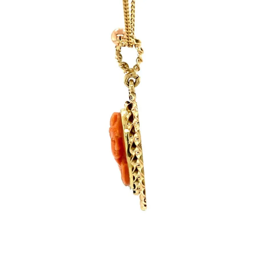gold_pendant_with_blood_c_2-25.webp Gold pendant with blood coral 14 krt>Vintage Jewellery Discount
