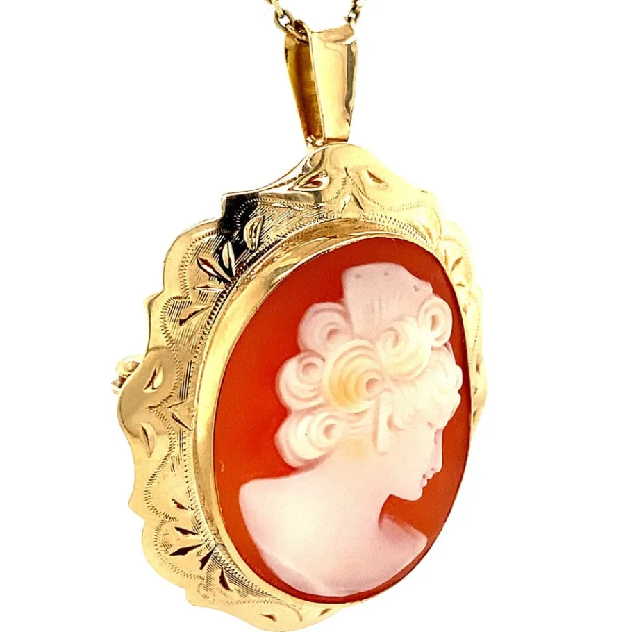 gold_pendant_with_cameo___2-12.webp Gold pendant with cameo 14 krt>Vintage Jewellery Hot