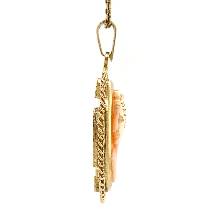 gold_pendant_with_cameo___3-10.webp Gold pendant with cameo 14 krt>Vintage Jewellery Online