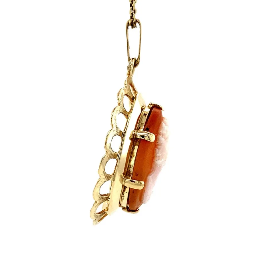 gold_pendant_with_cameo___3-3.webp Gold pendant with cameo 14 krt>Vintage Jewellery Online