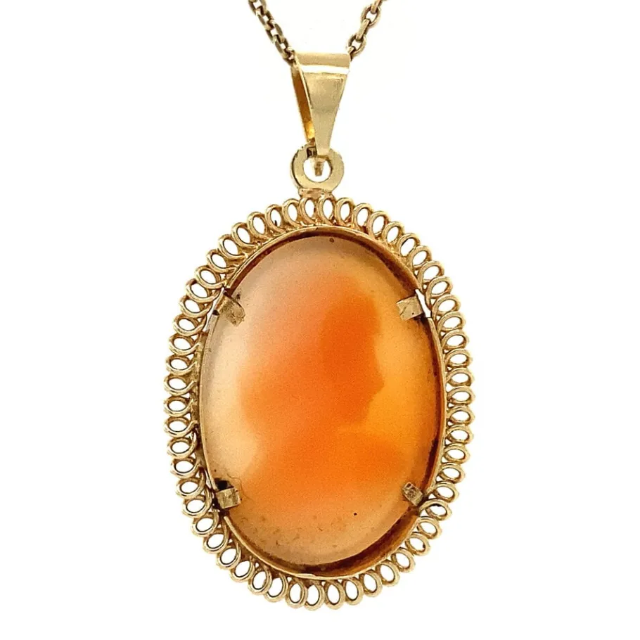 gold_pendant_with_cameo___4-10.webp Gold pendant with cameo 14 krt>Vintage Jewellery Online