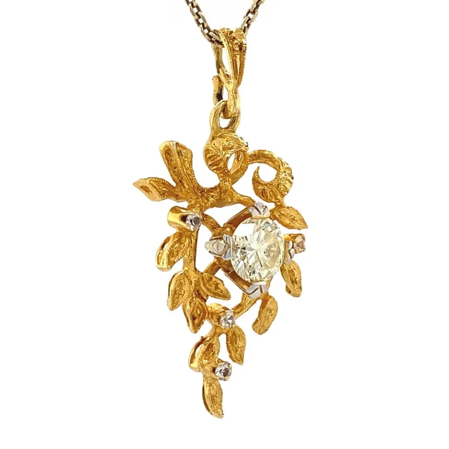 gold_pendant_with_diamond_2-5.webp Gold pendant with diamond 18 krt>Vintage Jewellery Sale