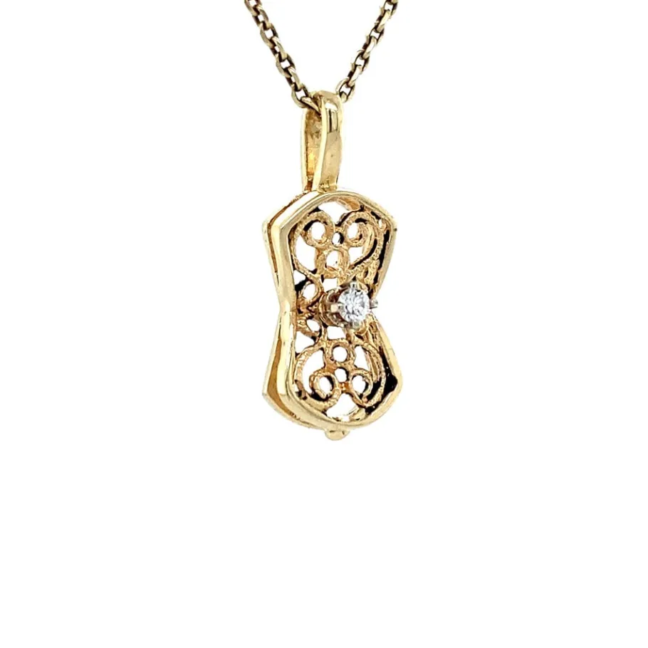 gold_pendant_with_diamond_2.webp Gold pendant with diamond 14 krt>Vintage Jewellery Discount